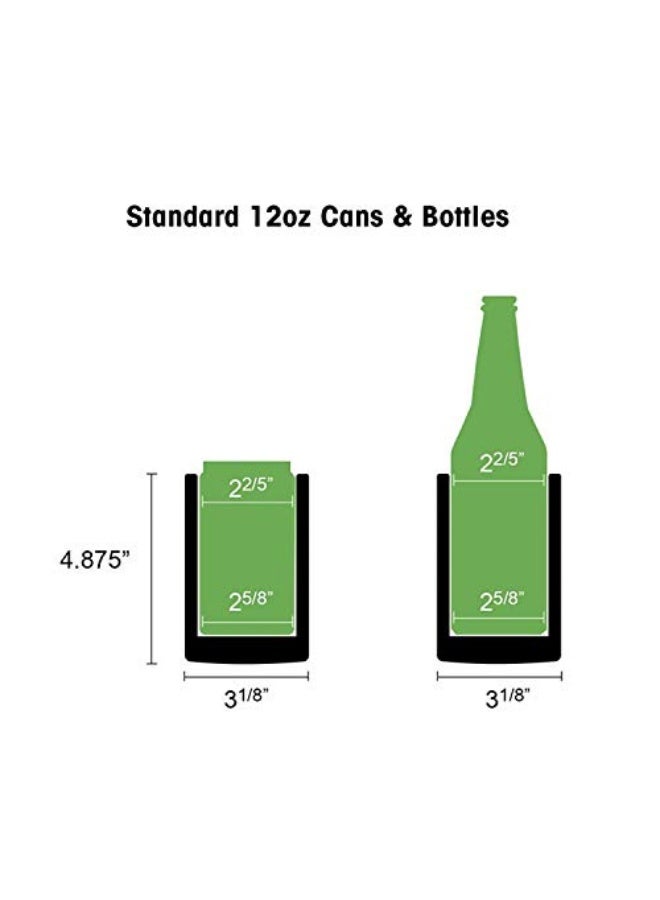 Gteller 12 oz Tumbler, Double Wall Stainless Steel Insulated Can Cooler, Beer Bottle Holder - Image 3